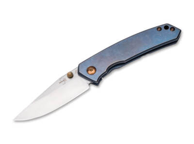 Böker Plus Canoe Pocket Knife, Joe Manigiafico Designer, Titanium Handle