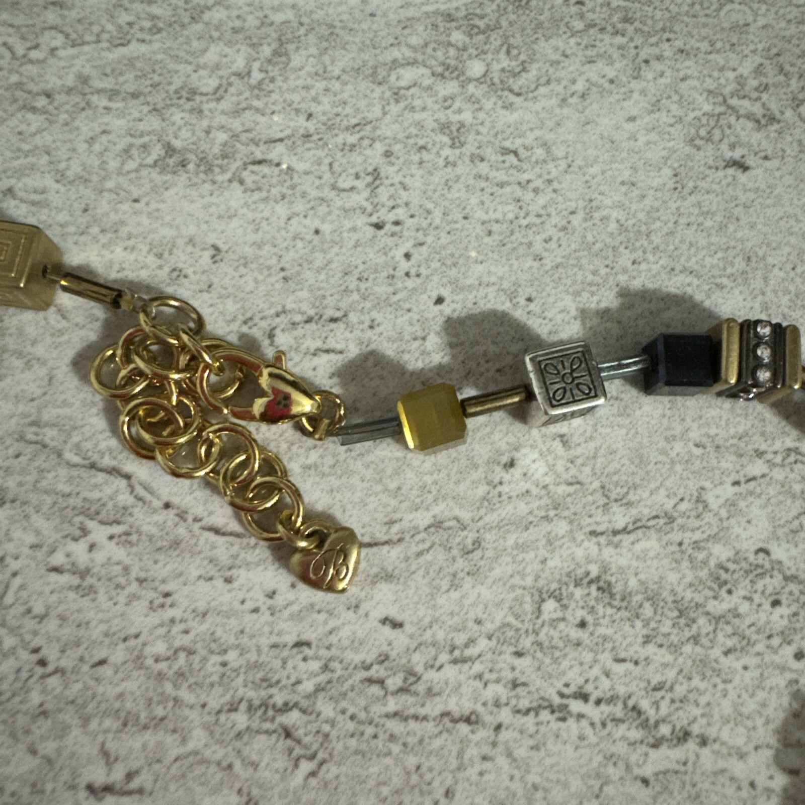 Brighton Silent Code  Necklace Square Crystal/Gla… - image 5