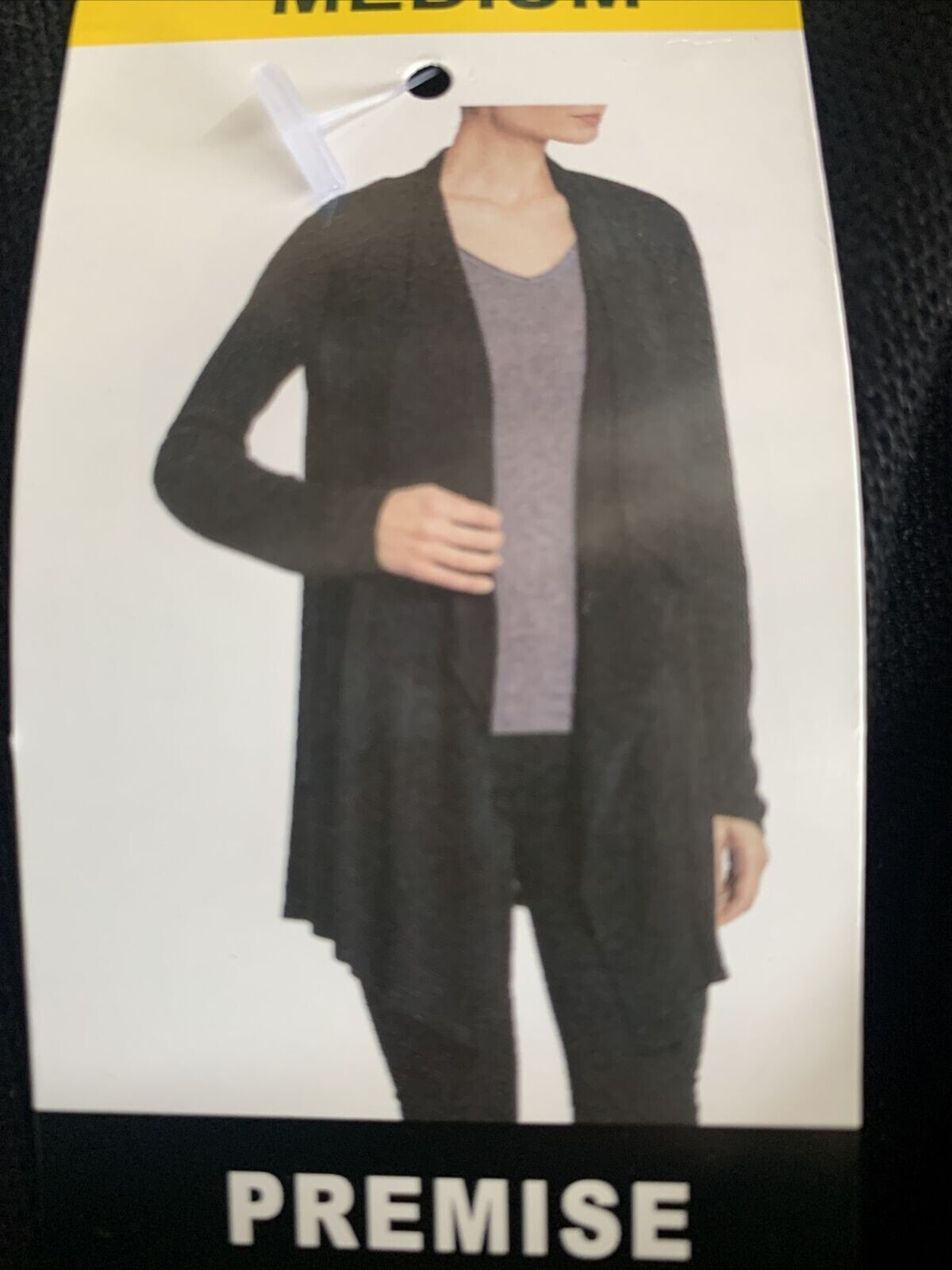 NWT Women's Black PREMISE Cardigan Size 