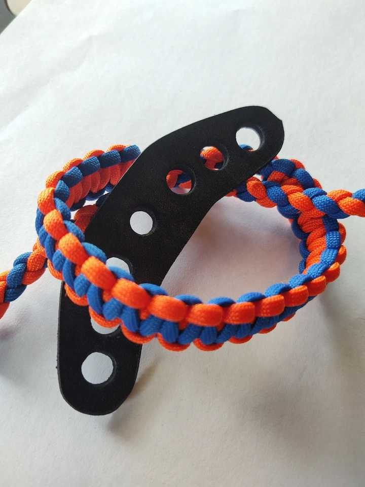 Correa de muñeca con arco naranja neón y azul real envío gratuito Foto 2 de 3