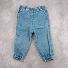 Vintage Toddler Boys Denim Jogger Jeans Elastic Waistband 18 Months USA Made