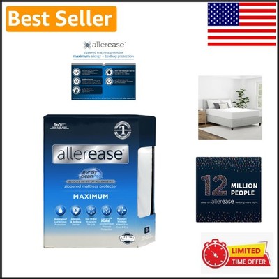 AllerEase Maximum Allergy Mattress Protector - Twin XL Size,