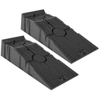 DURHAND 2.5 Ton Plastic Car Lifting Ramps Automotive Vehicle Garage, Black