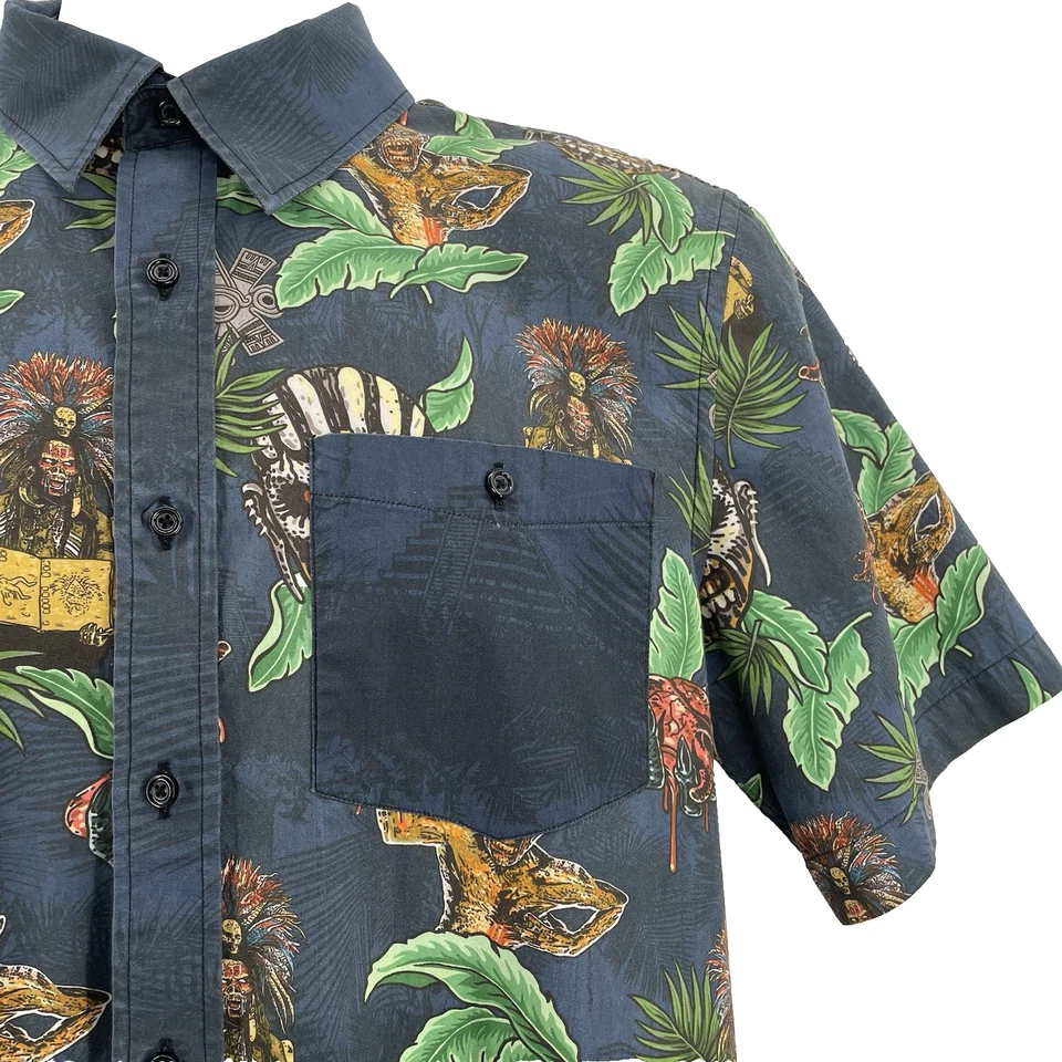 Camisa Hawaiana Iron Maiden M Libro de Almas Eddie AOP Algodón Medio del Más Allá Foto 3 de 4