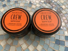 2 American Crew Matte Clay Hair Styling 2 jars @ 3 oz.