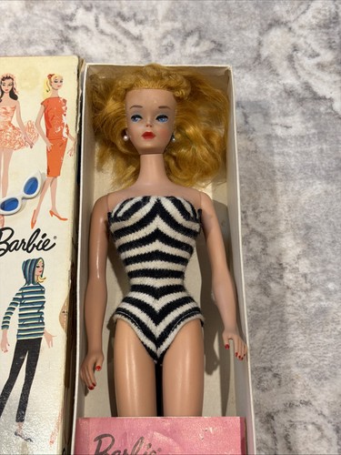 Vintage No 3? 4? Ponytail Barbie Doll with Box / Mattel - Afbeelding 2 van 24