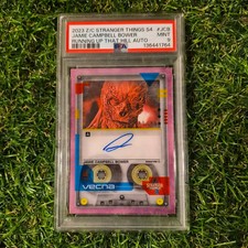 2023 zerocool Stranger Things 4 JAMIE CAMPBELL BOWER #JCB Auto 41/86 PSA 9