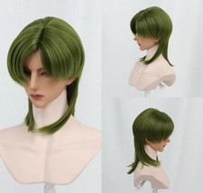 1/3 BJD Doll Full Front Laced Wig Green 23-24cm NEW