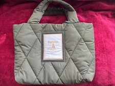 Barbour Quilted Tote Bag Olive