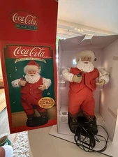 Vintage Rocking Coca-Cola Santa 1999 Jingle Bell Rock Sings And Dances