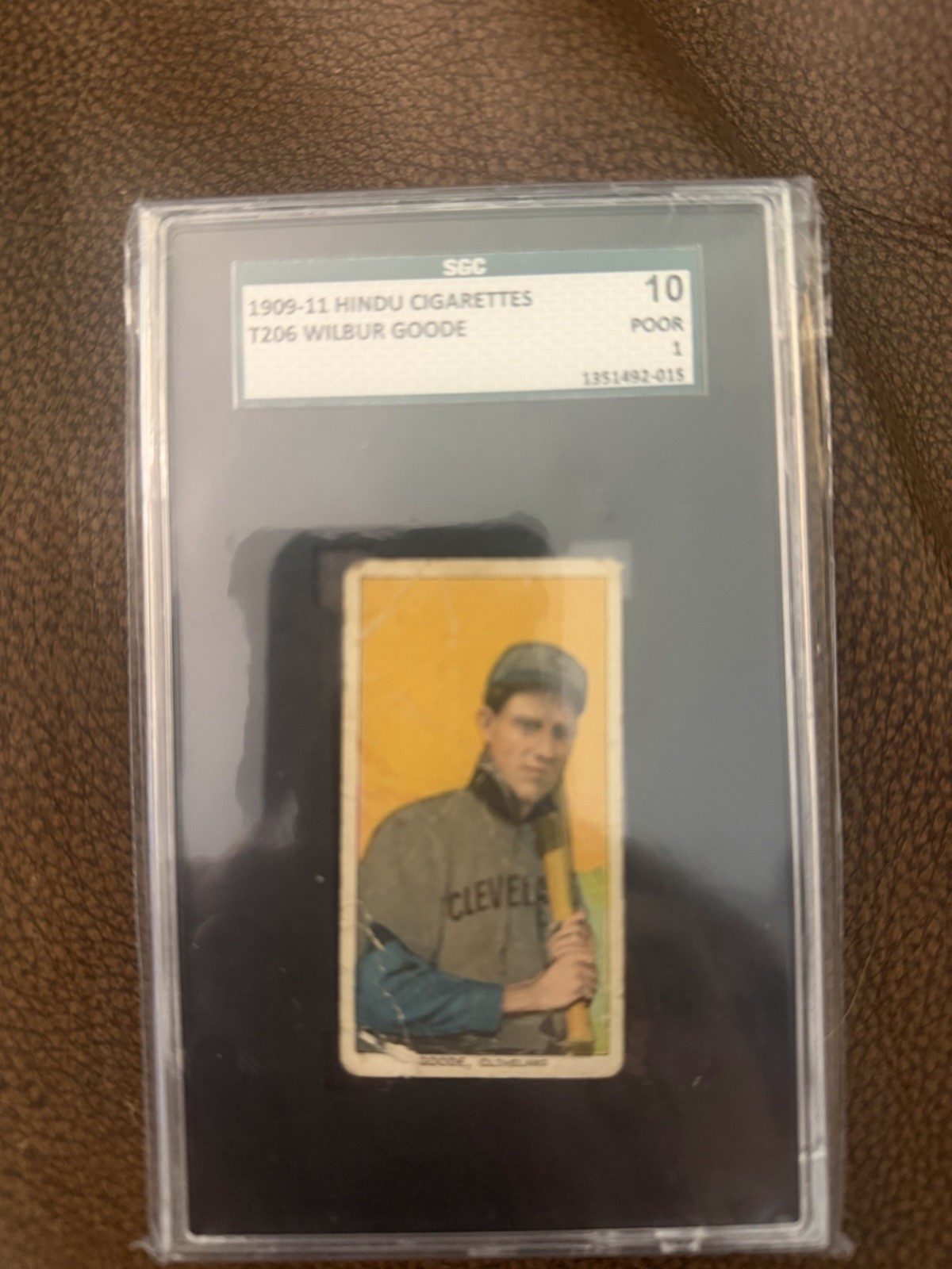 1909-11 T206 Hindu Brown Back - WILBUR GOODE - SGC 1