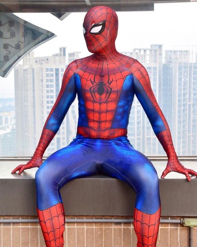 Neu Klassiker Spider-Man Overall Cosplay Kostüm Superheld Body Halloween USA - Bild 1 von 25