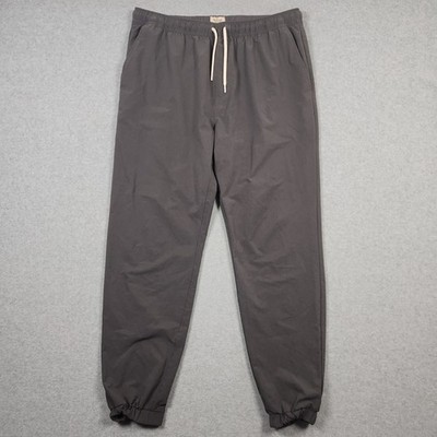 Marine Layer Pants Men Large Gray Jogger Elastic Waist Casual Comfort Drawstring