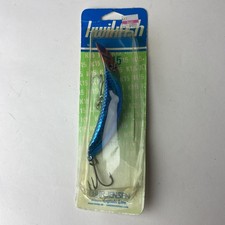 Luhr Jensen Kwikfish K15 Silver Blue Pirate  Pre- Rapala Plug  Lure NEW
