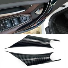 Car Door Handle Cover Left and Right Interior Door Pull 2PCS Carbon fiber color