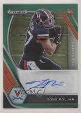 2021 Panini Prizm Draft Picks Green Tony Poljan #DPA-TOP Auto 0ky0