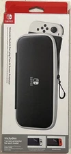 Nintendo Switch HEGAP3SAA Carrying Case & No Screen Protector Black (Open Box)