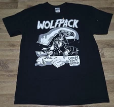 True Vintage y2k Thrash Punk Rock Band WOLFPACK OG Seen Not Herd Promo T Shirt