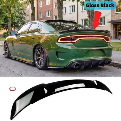 Fit For Dodge Charger 2011-24 Rear Trunk Spoiler SRT Hellcat Style (Gloss Black)