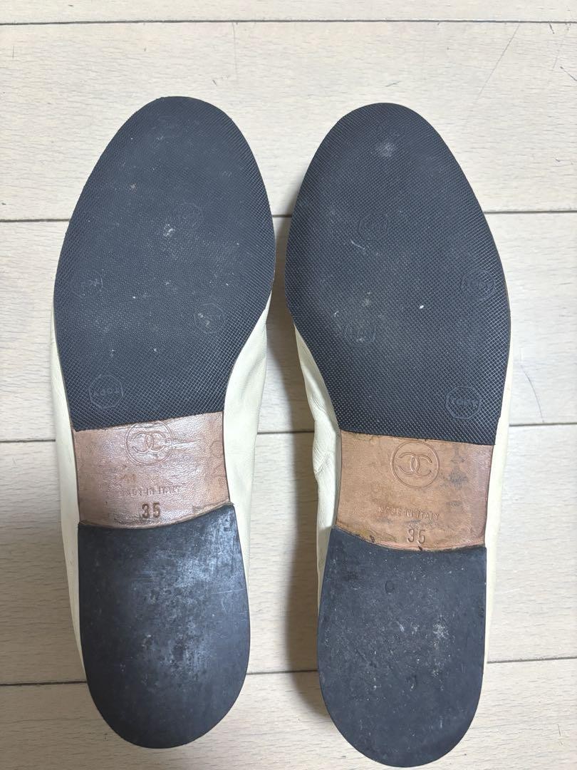 Chanel Ballet Ballerina Two-tone Shoes Beige Size 35 US About5 For Women thumbnail 8