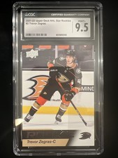 2021-22 Upper Deck NHL Star Rookies #2 Trevor Zegras CGC 9.5 Mint+ RC Ducks