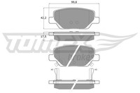 Tomex Brakes Bremsbelagsatz, Scheibenbremse TX 18-20 Passend FüR Fiat