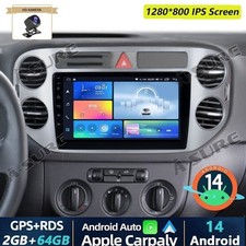 Autoradio 2+64G Android 14 1280P Carplay GPS Navi Kam per VW Tiguan 5N Golf Plus