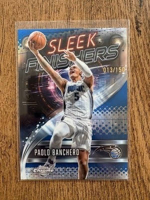 2025-26 Topps Chrome - Sleek Finishers Paolo Banchero #SF-3 Blue Refractor /150