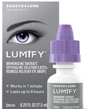 Bausch  Lomb Lumify Redness Reliever Eye Drops 0.25 FL OZ Brimonidine Tartrate