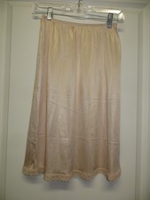 Vintage Warner's Half Slip - Beige Color - Size Large - 23" Long - c