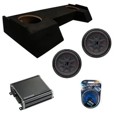 Kicker Bundle Fits 19-25 Dodge Ram Crew Cab 48CWRT104 10" Subwoofer w/ 46CXA8001