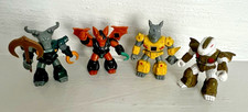 Battle Beasts: Roamin’ Buffalo, Rocky Rhino, Bat, Gruesome Gator 1986 **Lot of 4