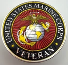 USMC Marine Corps Veteran - American Silver Eagle 1oz Silver Dollar Coin Gift
