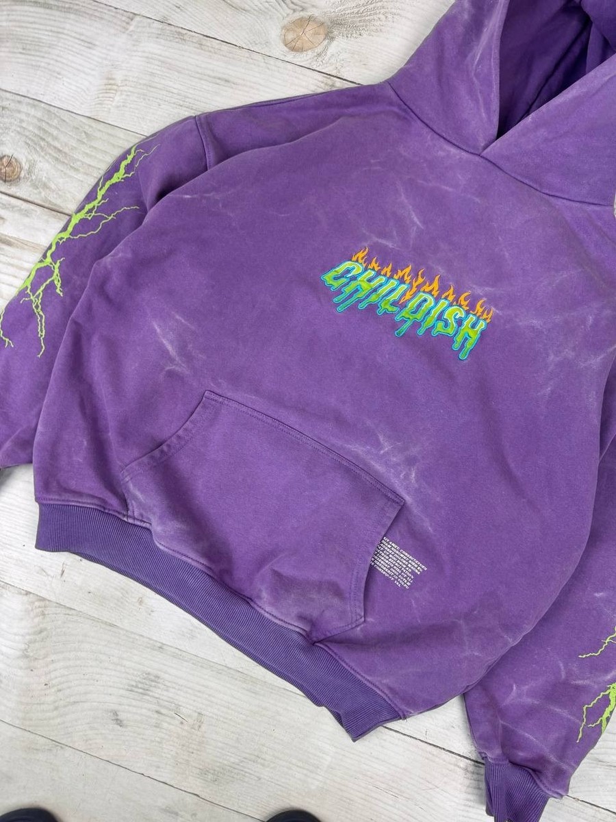Childish Hoodie TGF Purple Lightning Racing Motors VIntage Men