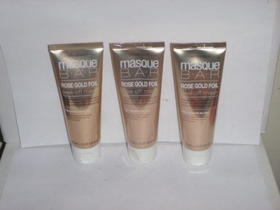 (3 pack)  Masque Bar Rose Gold Foil Peel-Off Mask with Fruit Extracts 2.37oz