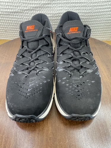 Nike Lunar Fingertrap TR Men’s Size 9 Black White Orange Running Shoes Sneakers - Picture 3 of 11