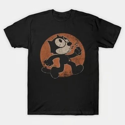 Felix The Cat Distressed Graphic T Shirt Full Size S-5XL