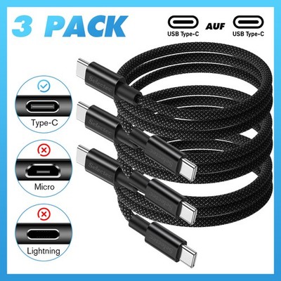 USB-C Schnell-Ladekabel Datenkabel Handy für Samsung Xiaomi Huawei iPhone iPad