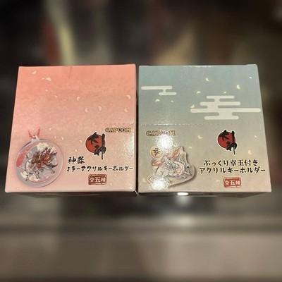 Okami Acrylic Keychain Unopen Box Complete Set Rare Collector CAPCOM Japan
