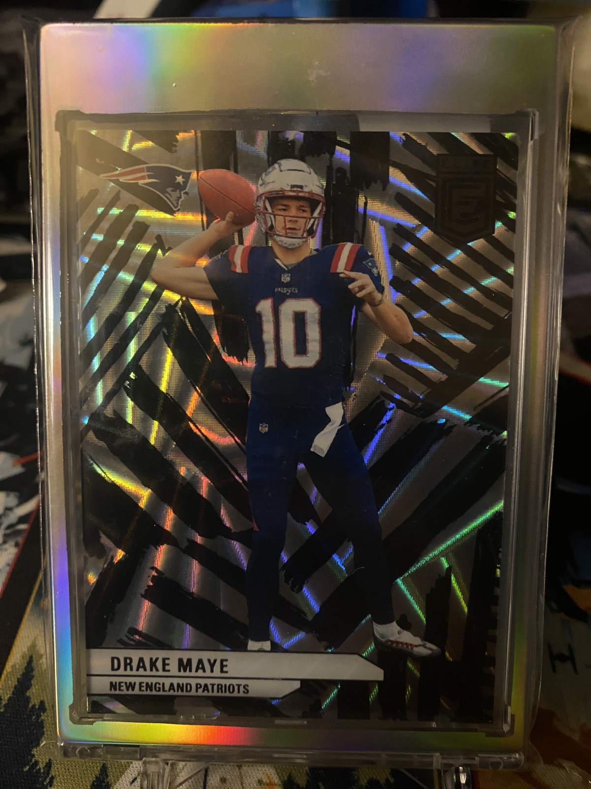 2024 Panini Donruss Elite - Rookies Drake Maye #185 Razzle Dazzle (RC)