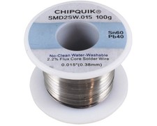 Solder Wire 100g 60/40 Tin/Lead No-Clean .015 - ULTRA THIN for Electronics