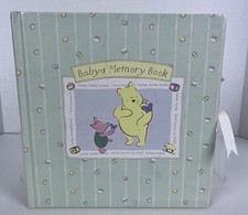 CLASSIC POOH Baby's Memory Box Book Keepsake Album Shower Gift Disneyana NEW