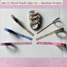 Washi Tape Grab Bag ✿ Mixed Designs Scrapbook & Journaling Roll Set