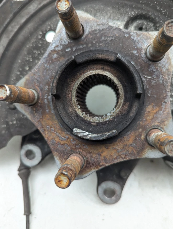 10-15 Jaguar XF lado del conductor trasero izquierdo husillo nudillo Foto 3 de 4