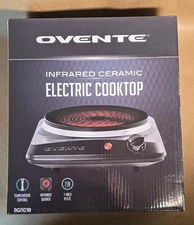 New in Box OVENTE Electric Countertop Single Burner, 1000W Cooktop 7"