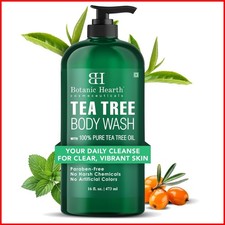 Refreshing Tea Tree Body Wash 473ml - Anti-itch & Odor Relief for All Skin Types