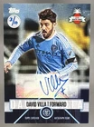 David Villa Auto Hand-Numbered 3/10 2016 Topps MLS #100 New York City FC