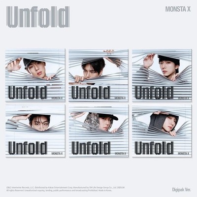MONSTA X [UNFOLD] America 1st Album DIGIPACK Ver./CD+Foto Buch+Karte+Poster+GIFT