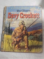 Walt Disney's DAVY CROCKETT   1st "A" ed. Little Golden Book used