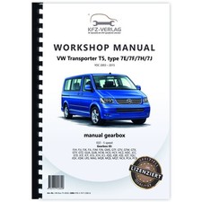 VW Transporter T5 (03-15) 5 Gang Schaltgetriebe 02Z Kupplung Werkstatthandbuch